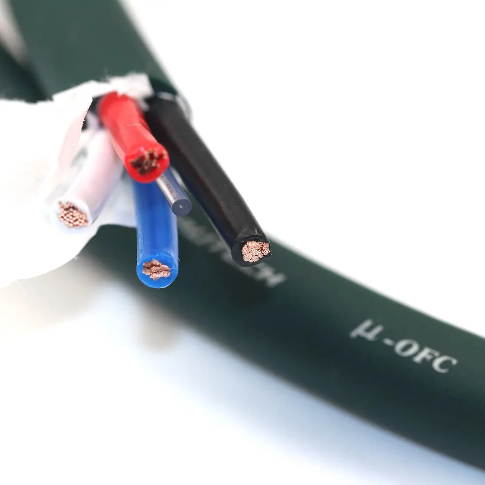 Furutech-كابل مكبر صوت أوديوفيلي أصلي ، كابل مكبر صوت محيطي رئيسي ، مكبر صوت مزدوج الانقسام ، كابل كبير ، 4 نواة