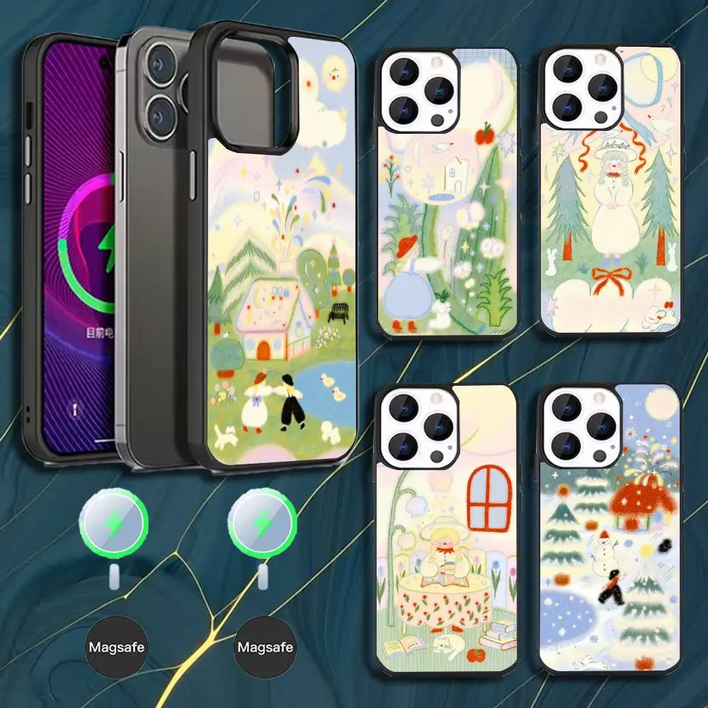 

Fairy Tale World Phone Case For iPhone 17,16,15,14,13,12,11,Pro,Max,Plus,Mini,Magsafe,Magnetic Wireless Charging Case