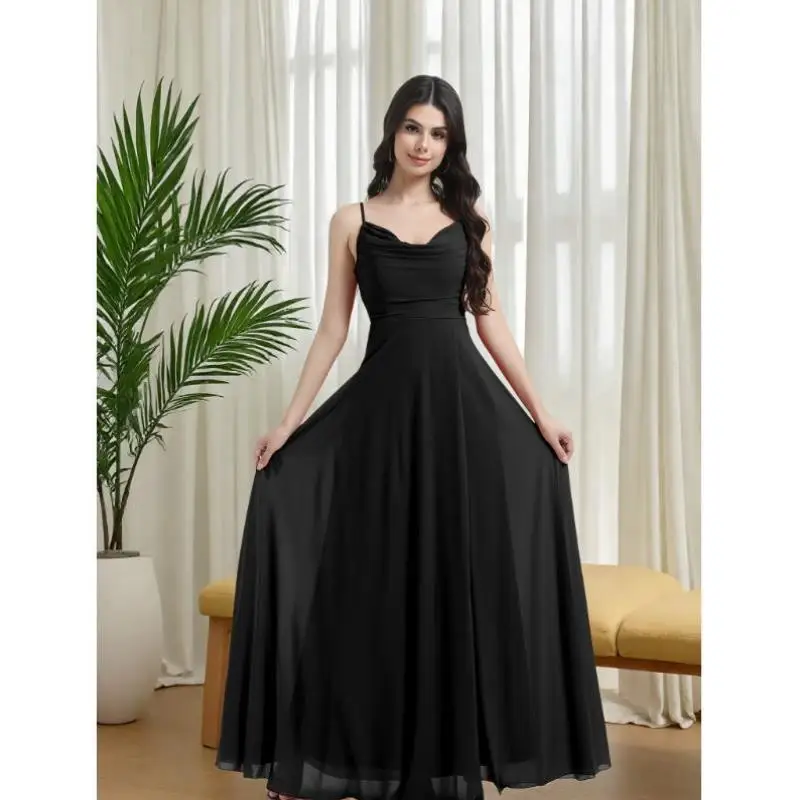 Novo vestido de dama de honra cleanfit h versão 00% material de linho tee-quarter sve ciwalk adequado para mulheres de meia-idade