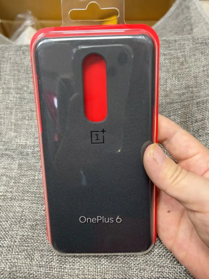 100% Official For OnePlus 6 Case original 1+6 A6000 bespoke Sandstone Slim Back frosted Anti-fingerprint Cover