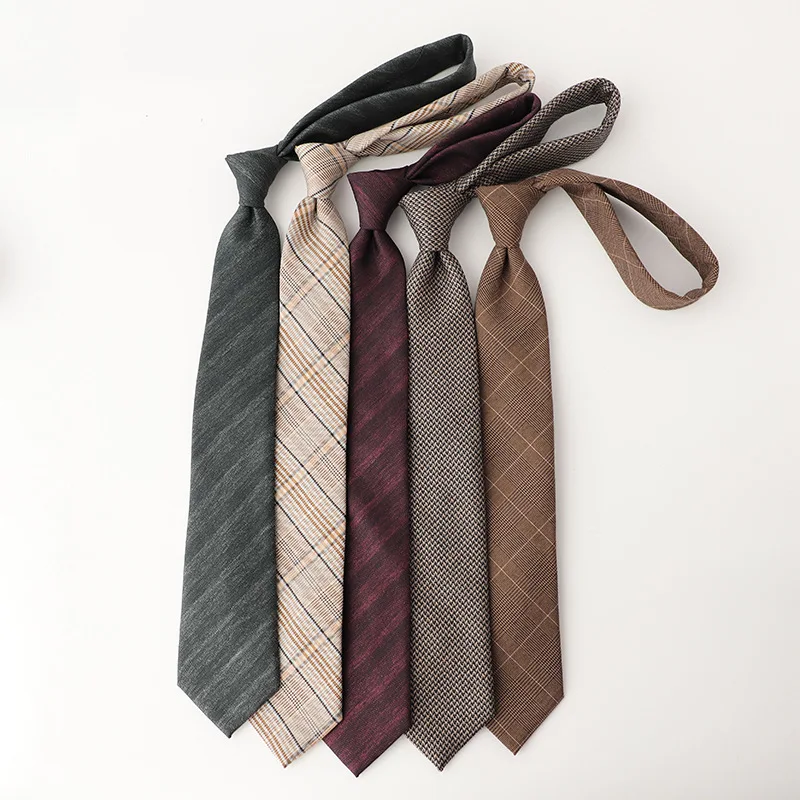 Factory stock with good texture, plaid stripes, hand tied professional formal ties, men's and gentlemen's work Korean version