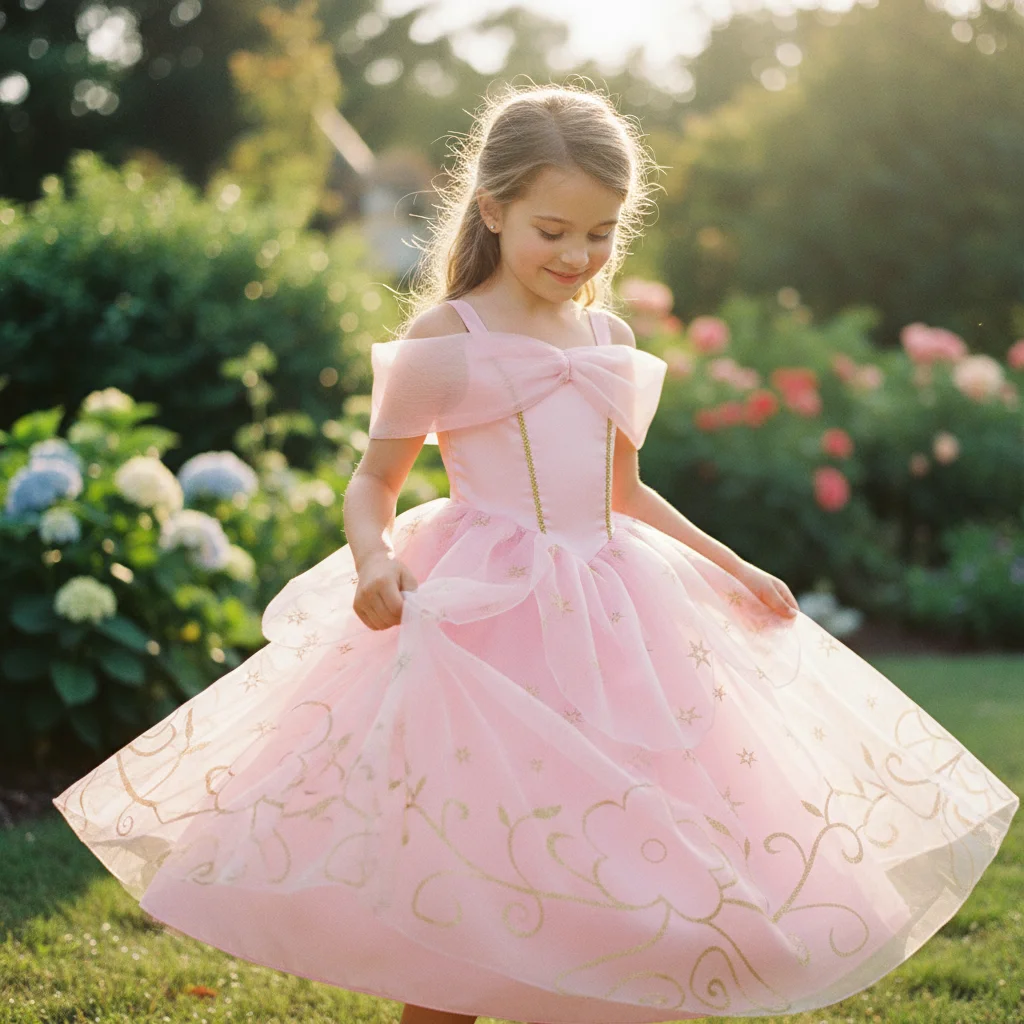 little adventures pink princess dress Mermaid Ball Gown Up Costume for Girls (Small Age 1-3) Breathable Silky Soft 100% Polyester FabricsSpecifications. Little Adventures Deluxe Pink Princess