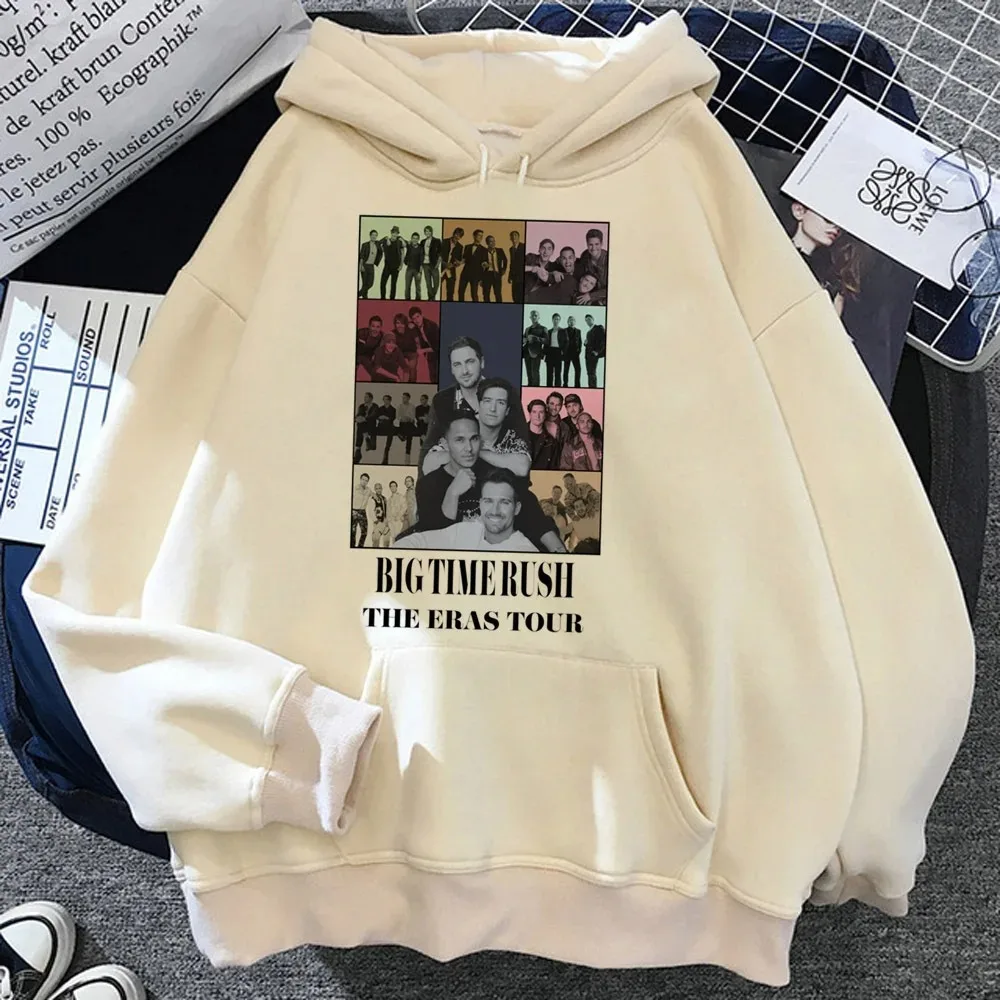 Big Time Rush hoodie harajuku soft fabric patterned streetwear pattern Japanese girl  Oversized Hoodie Fleece warm Casual Print
