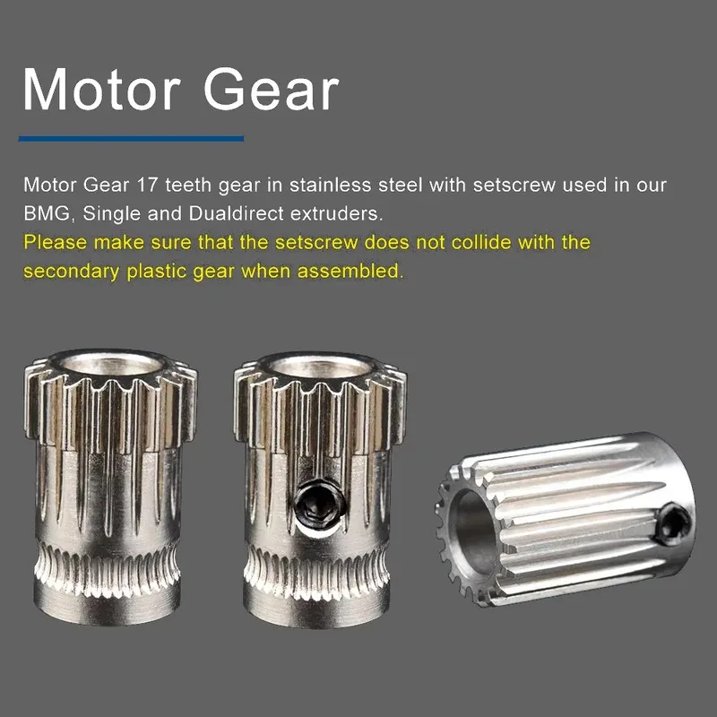 

Dual Drive Gear Hardened Steel Upgrade Kit for Prusa I3 3D Printer BMG Extruder Bowden Extruder Drivegear Enhanced Performance
