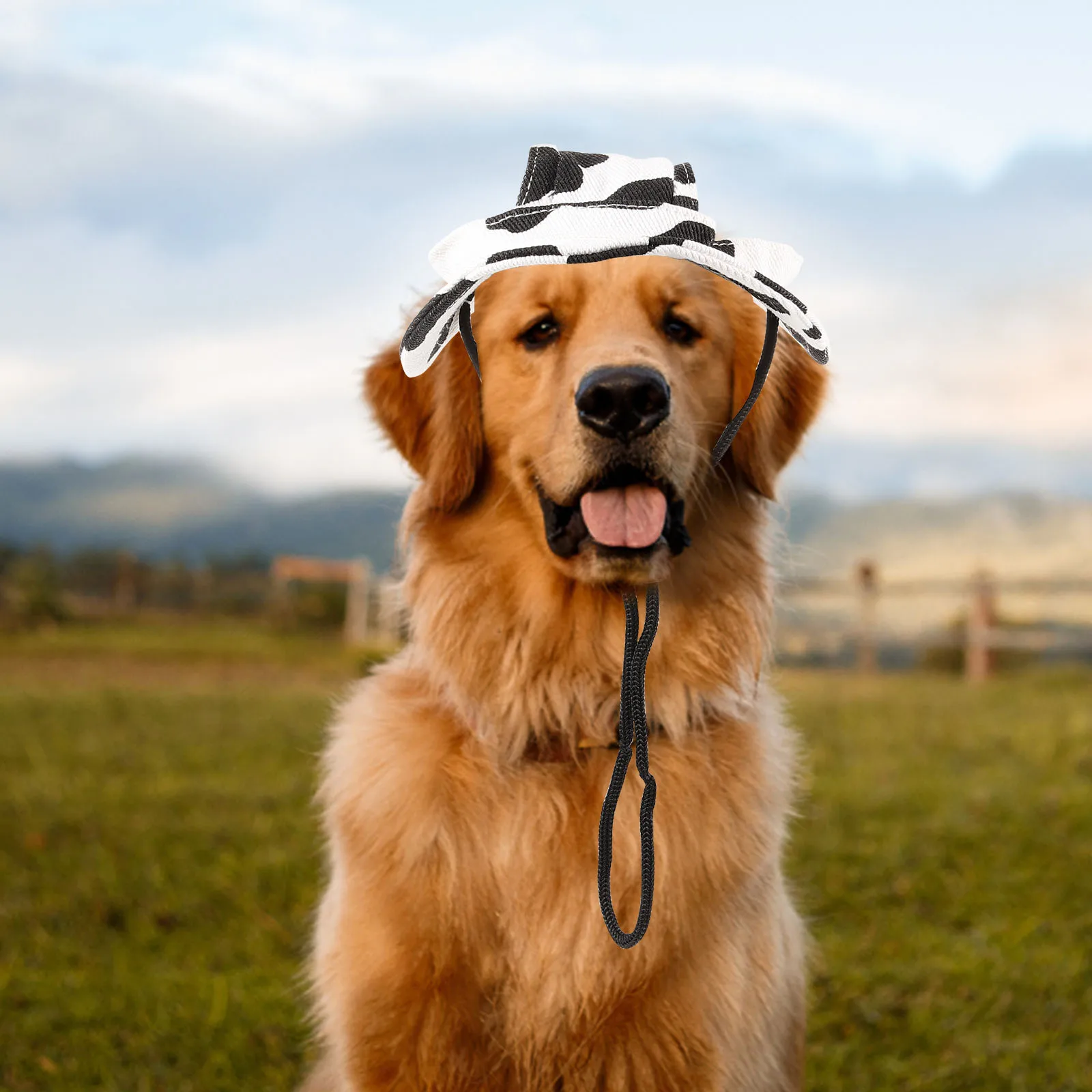 

Pet Sunscreen Hat 24cm Circumference Adjustable Cap for Dogs Cats Small Pets Travel Sports Protection Stylish Fashionable