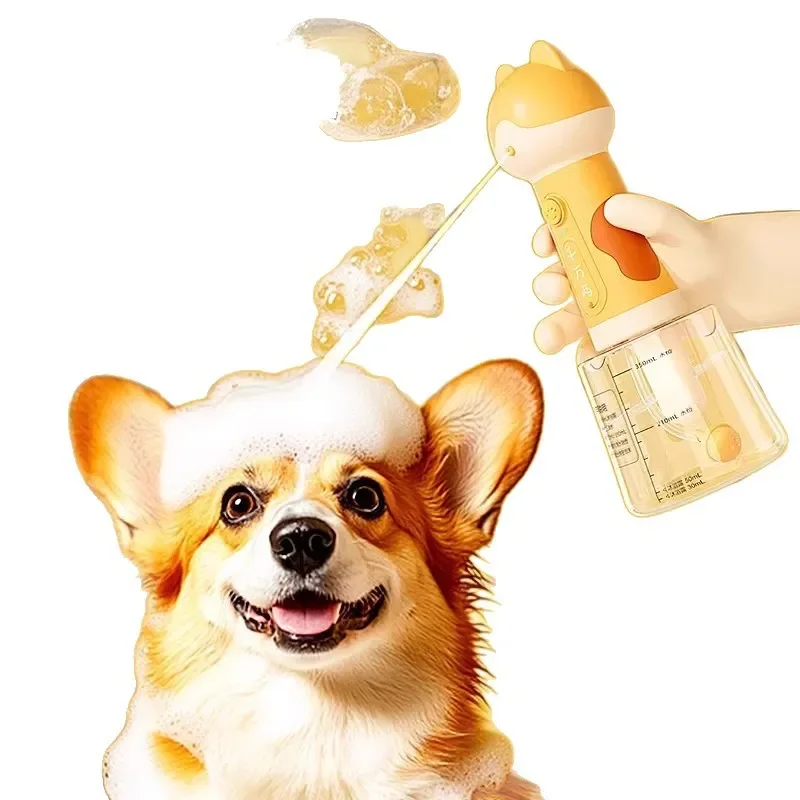Electric Pet Bath Foamer Automatic Dog Cat Shower Bubble Machine Foam Maker for Grooming