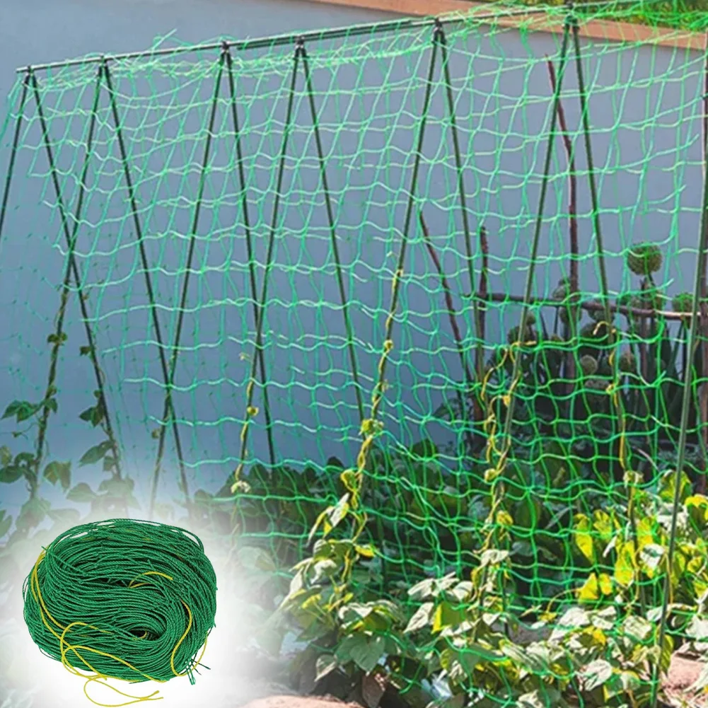 5x1.8m Plant Climbing Net Grape Trellis Net Reinforced Nylon Plant Trellis Mesh Net For Cucumber Tomato Grape Garden Accessories