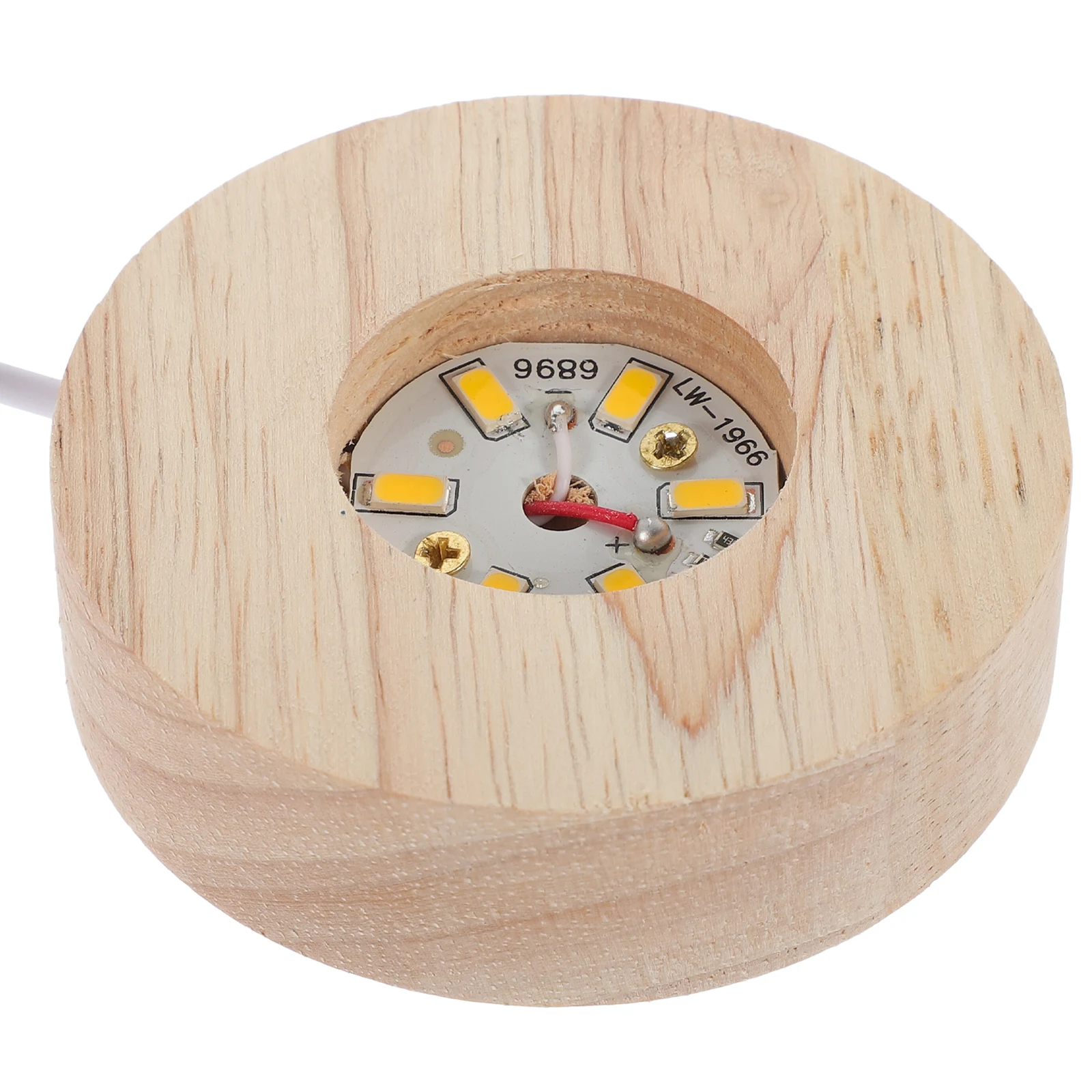 

Crystal Ball Night Light 3D Rose Decoration Desk Lamp Tabletop Night Light Crystal Ball Wood Base Romantic Bedroom Lamp