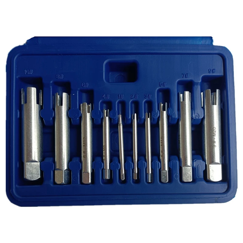 

HOT-10PCS Wire Puller Broken Wire Screwdriver Tapping Device Set Tap Broken Wire Extractor M4-M22