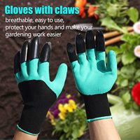 Gardening Gloves with Claws Digging Planting Protective Gloves Durable Waterproof Prick-proof Permeable Home Labor Gloves