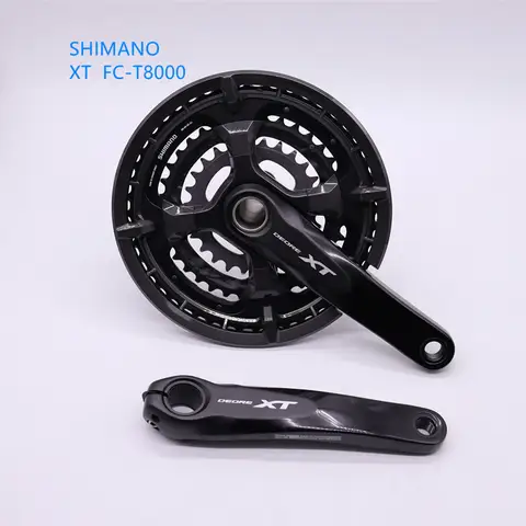 SHIMANO – pédalier XT T8000 3x10s 30 vitesses pour vtt, 170/175mm avec plaque de protection