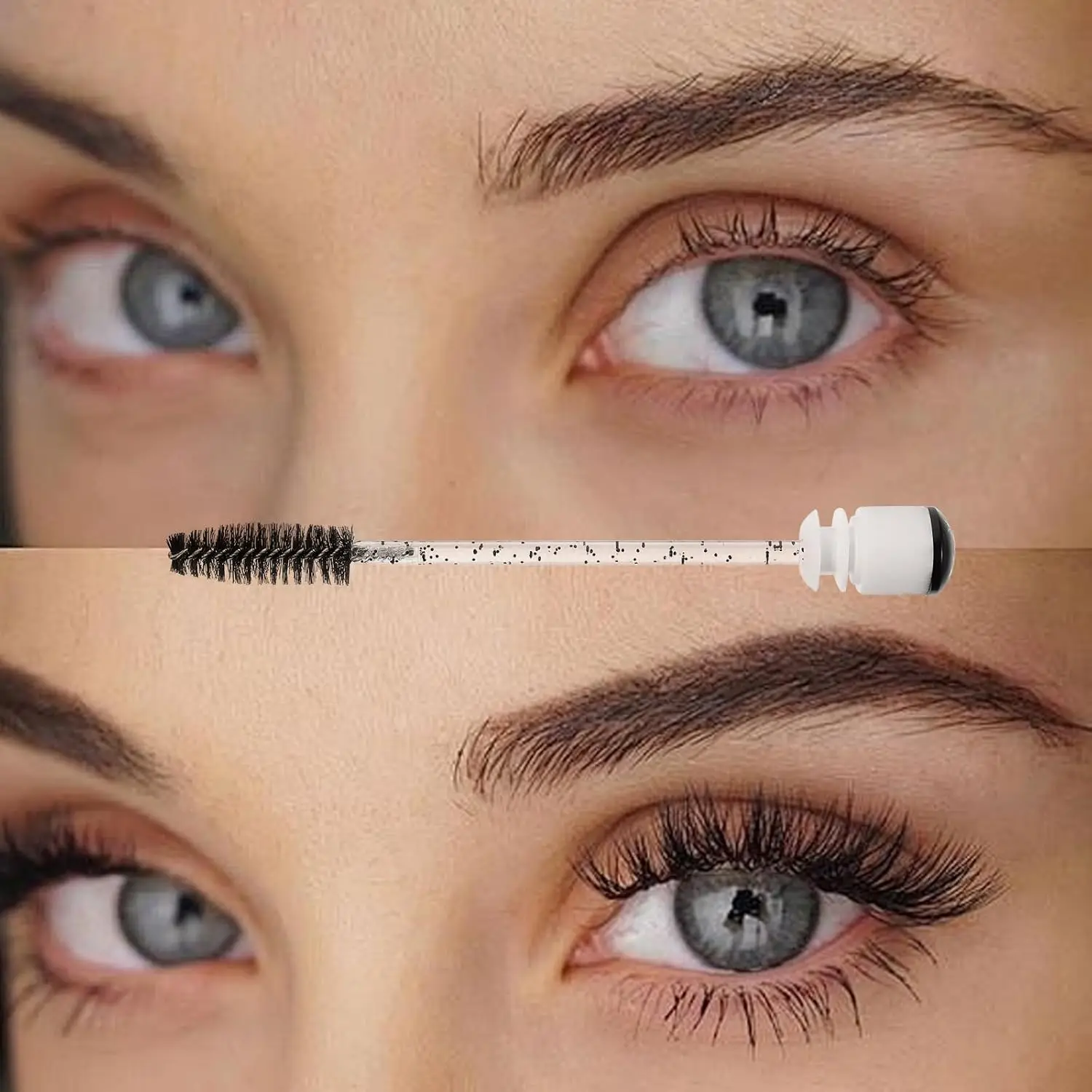 50 個まつげブラシラッシュスプーリーズチューブマスカラエッセンスアイワンド交換用折りたたみ角度エクステンション用品眉毛クリーニング