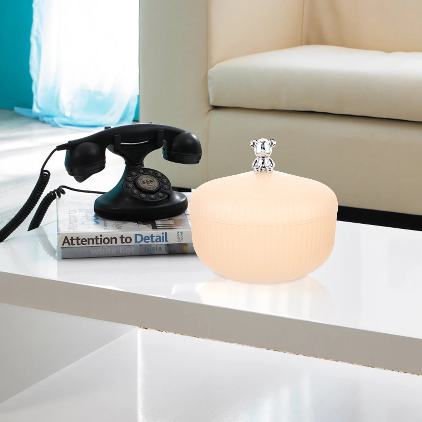 

Fruit Bowl Cartoon Bear Lid Storage Container Snack Tray 1000ml Fruit Snacks Serving Plates Party Use Snack Tray