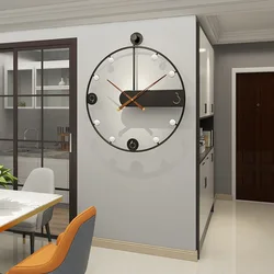 Modern Simple Iron Wall Clock, Home Decoration, Living Room, Creative, Fashion