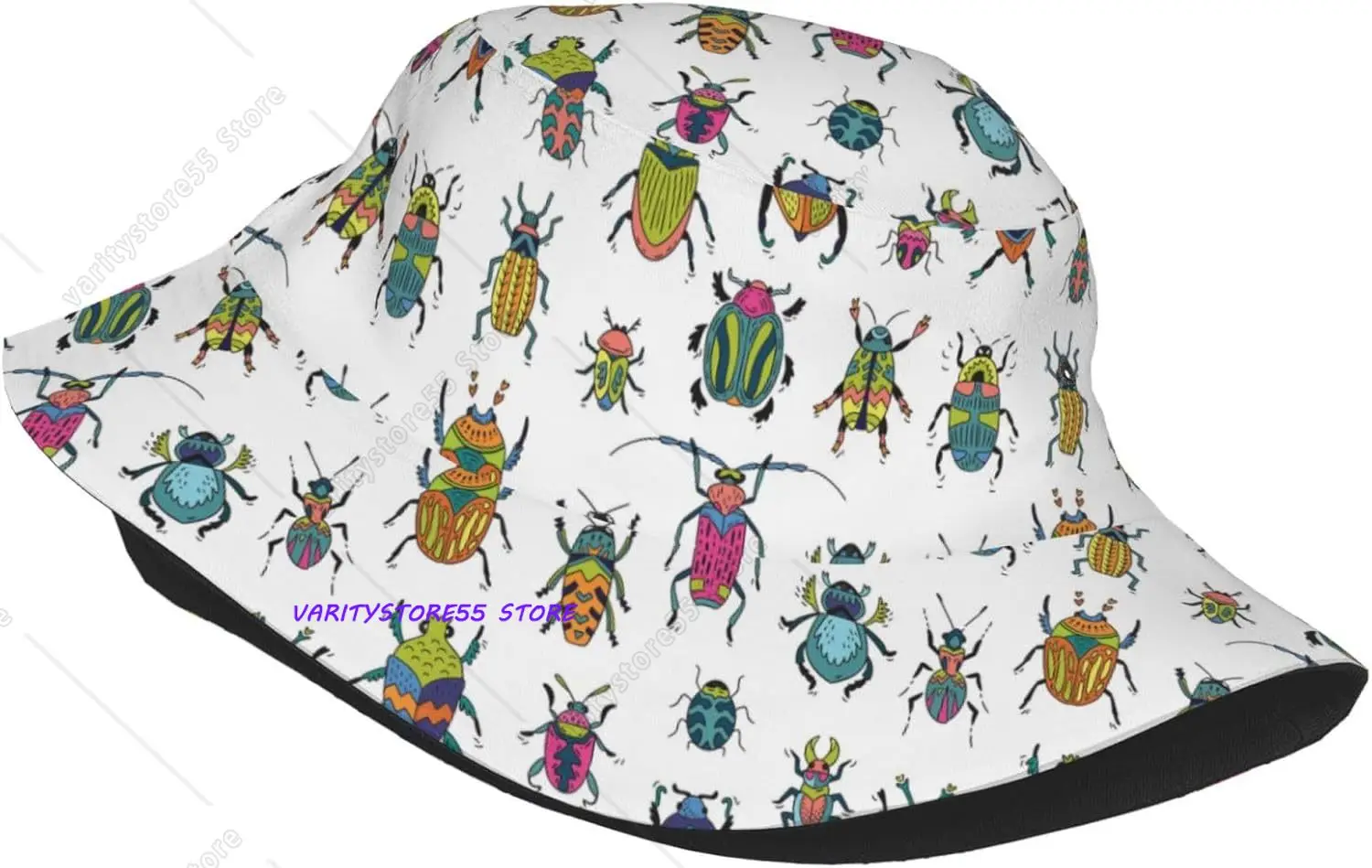 Insects Bucket Hat Cute Fisherman Hat Ladybug Sun Hats Insect Caps for Funny Hats Outdoor