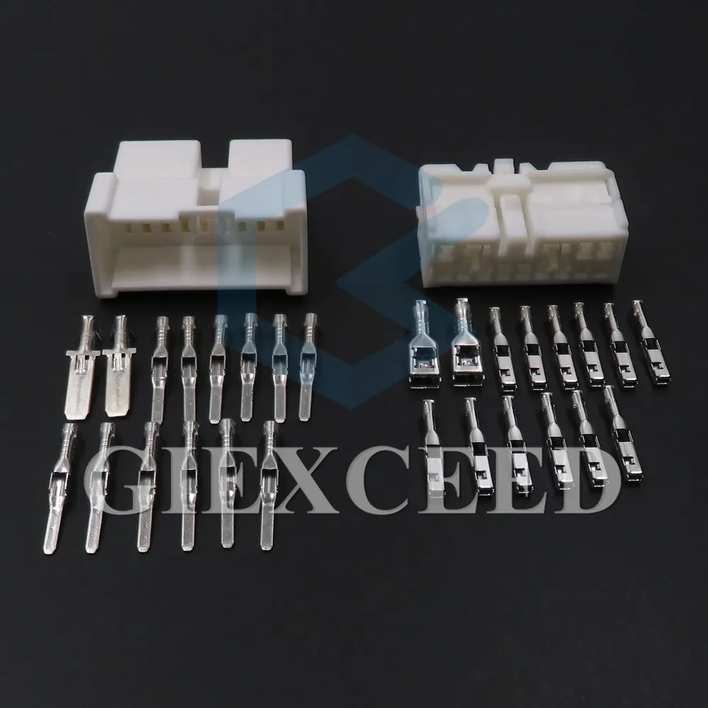 

2 Set 14 Pin Auto Electric Wire Hybrid Connector For Nissan 6098-3565 6098-4660 Car Power Amplifier Power Audio AC Assembly Plug