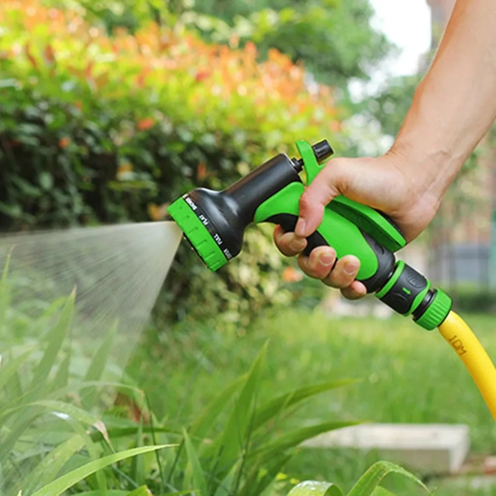 Bico pulverizador de mangueira de jardim, pulverizador de bico de mangueira de água 10 padrões de spray ajustáveis, ferramentas de jardim pistola de água de alta pressão para pla