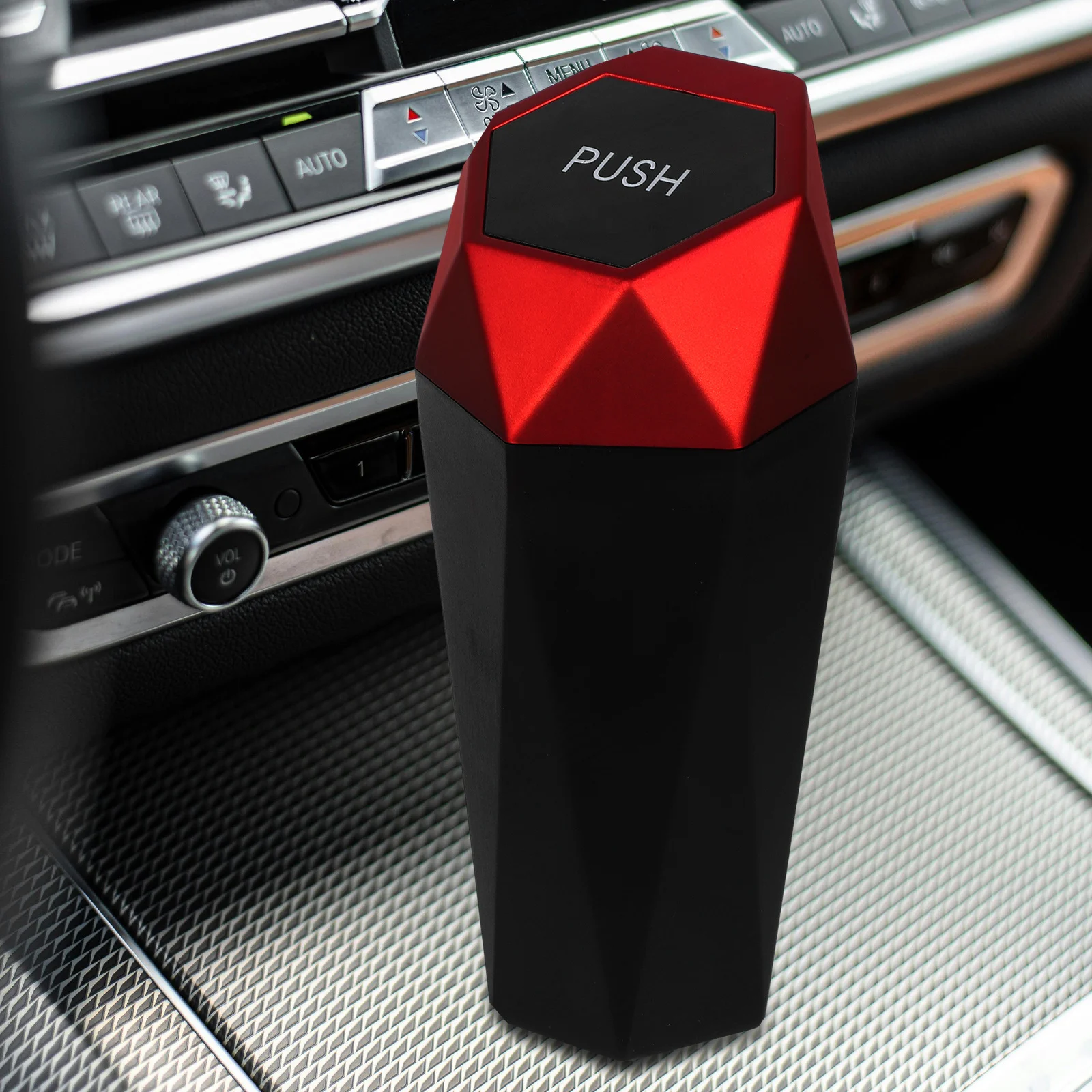 

Mini Car Trash Can with Lid Portable Vehicle Waste Bin for Cup Holder Small Automotive Garbage Container Dustbin Auto