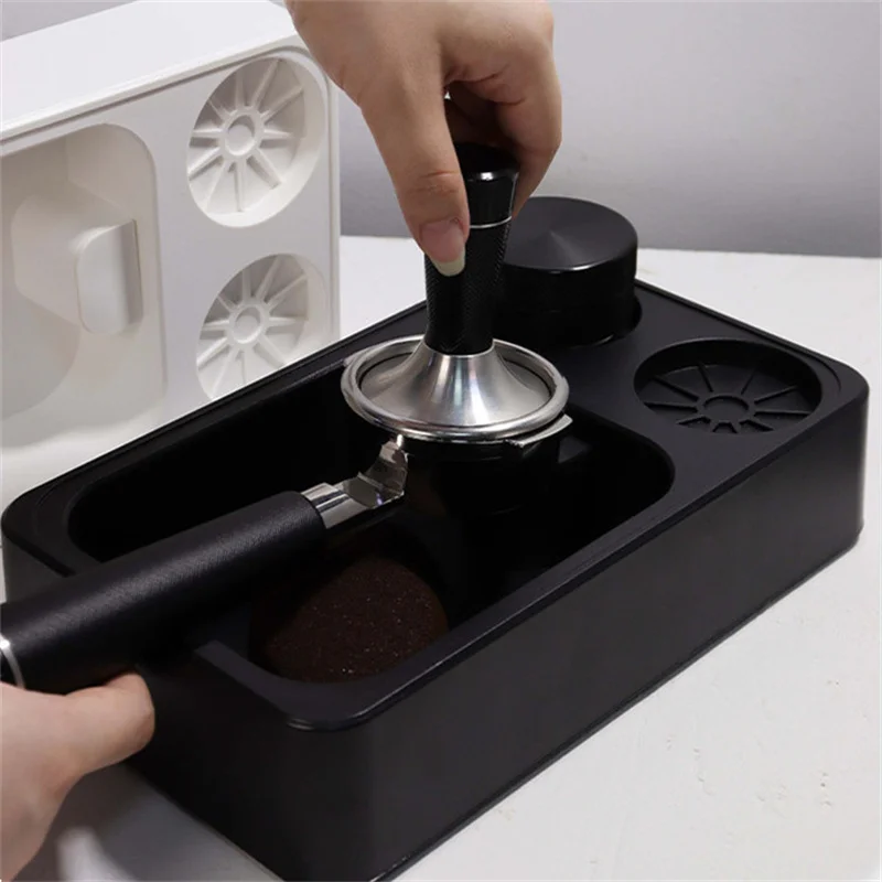 Coffee Tamping Station 51mm 54mm 58mm Portafilter Holder Tamper Mat Stand Espresso Knock Box Delonghi Breville Maker Accessories