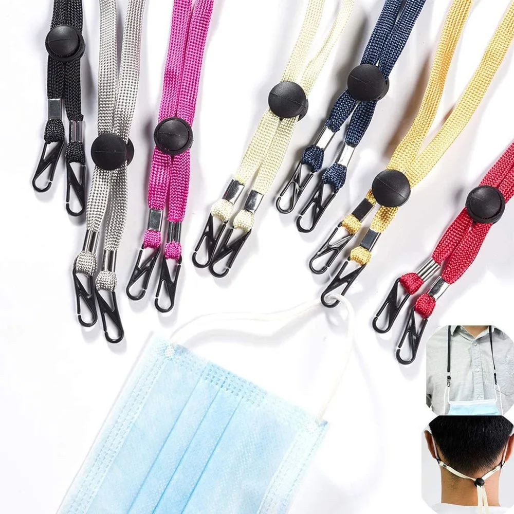 Lot de 10 cordons de maintien de chapeau de qualité 70 cm, multifonctionnels, anti-perte, coupe-vent, en nylon amovible, pour chapeau de soleil