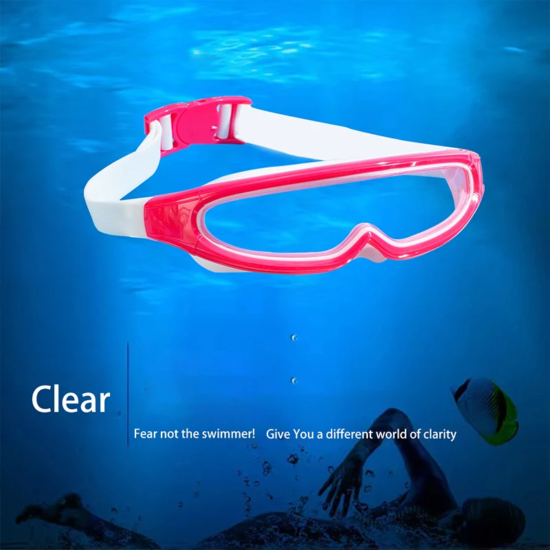 Lunettes de natation étanches anti-buée UV pour enfants, lentilles colorées professionnelles, lunettes pour enfants, lunettes de natation