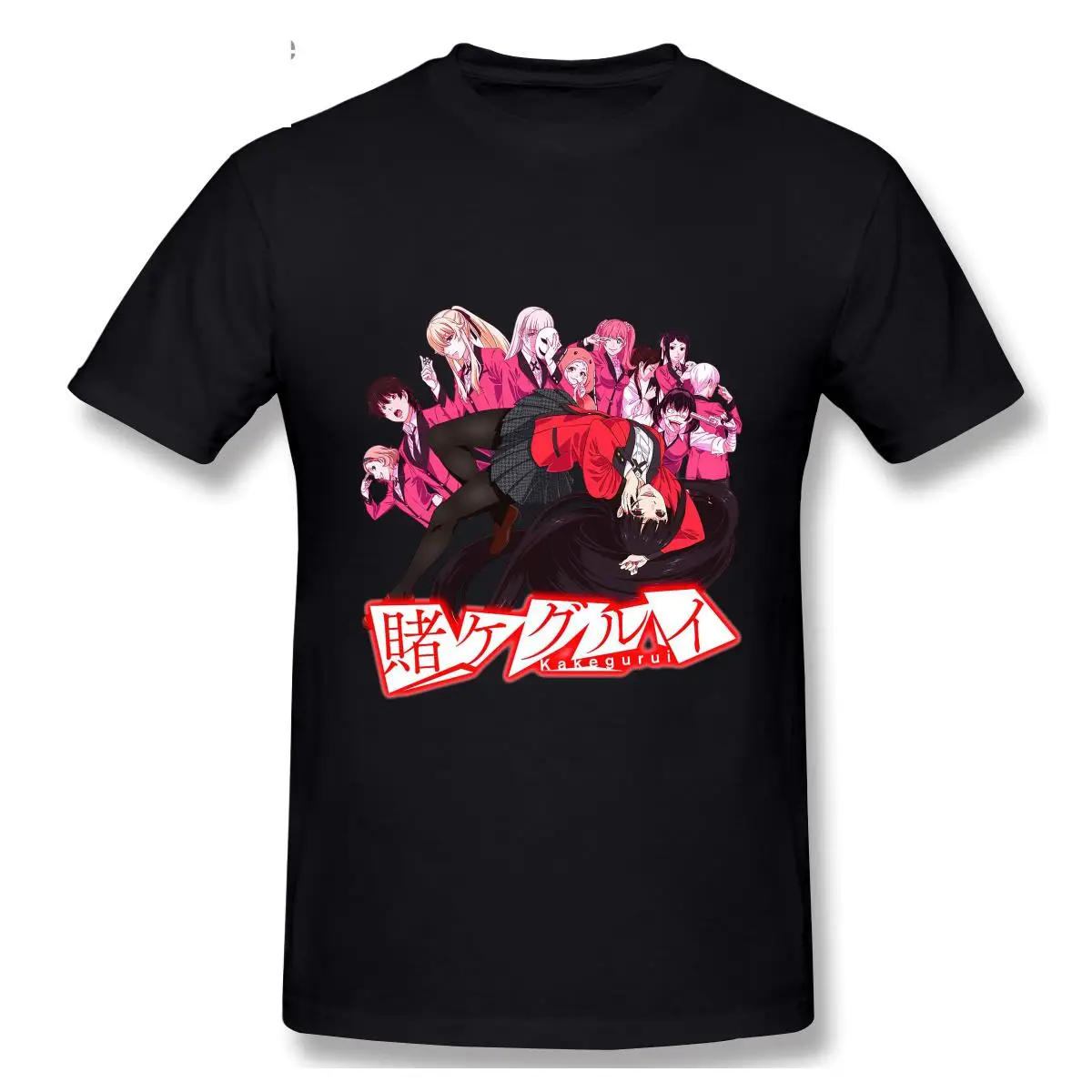 

Compulsive Gambler Kakegurui Girls Anime T Shirts Men Women Top Quality Short Sleeve TShirts Cotton Round Neck T-Shirts TeesF