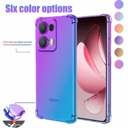 Gradient Transparent TPU Protective Case for OPPO Reno 13 Pro 5G 13F Reno13 F Protective Cover Funda Coque Capa