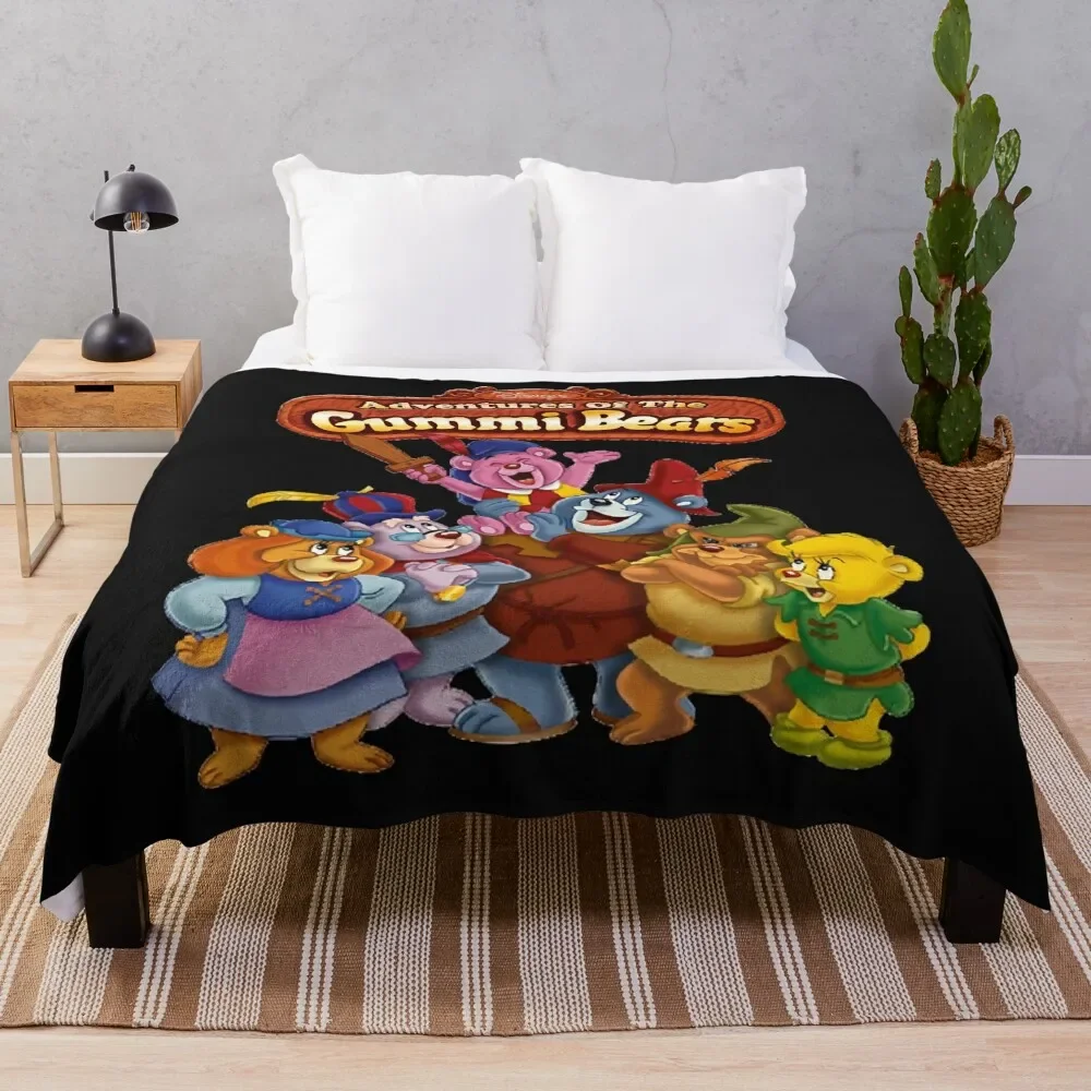 Gummi Bears Cartoon Classic T-Shirt Throw Blanket Decorative Throw Polar Picnic cosplay anime Blankets