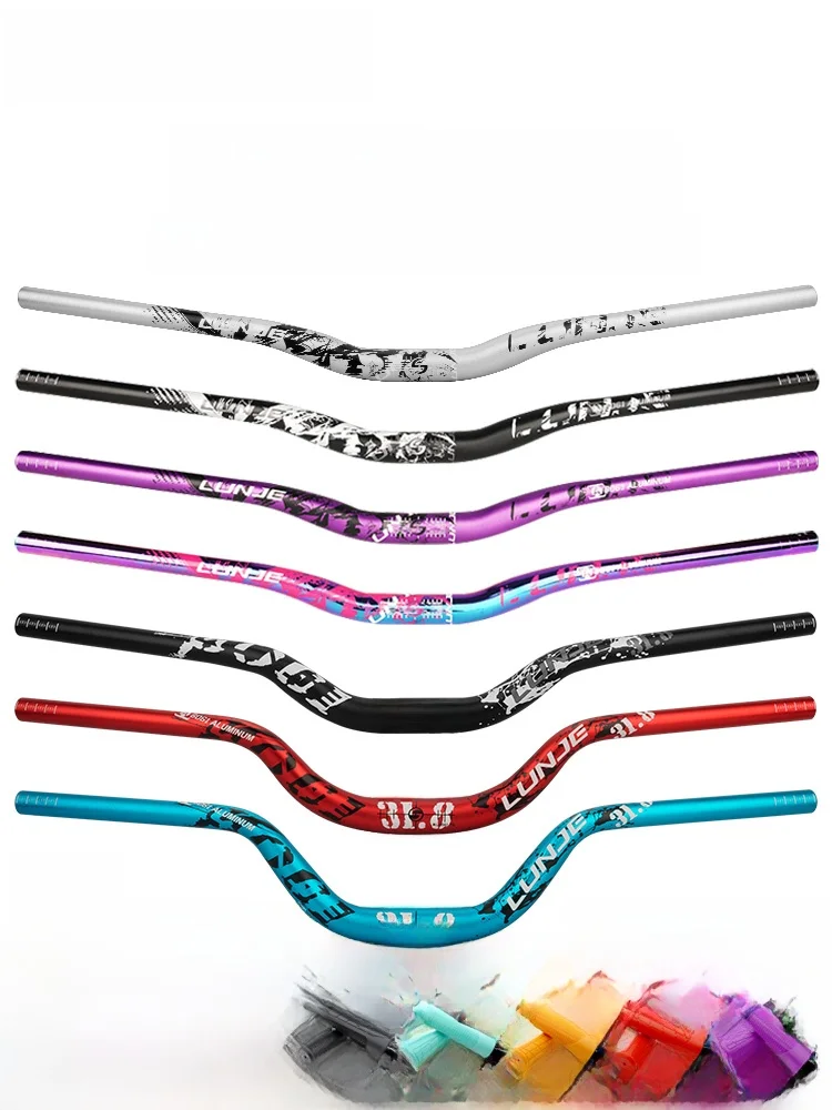 

Mountain Bike Racing Bicycle Handlebars High Elevation 720780mm Off-Road Dirt Jump Handlebars Aluminum Alloy Rubber Coating