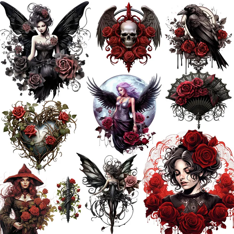 

20Pcs/Pack Rose Witch Sticker DIY Craft Scrapbooking Album Junk Journal Decorative Stickers