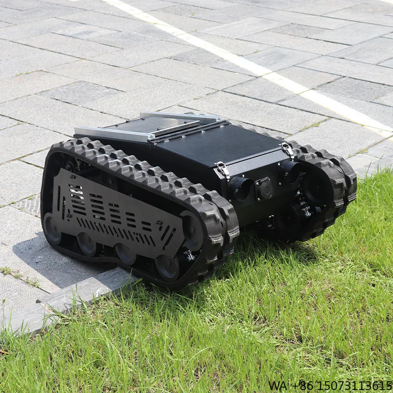 8km/h High Speed Small off Road Robot Caterpillar Rubber Tracks, Agile and Compact Tracked Platform