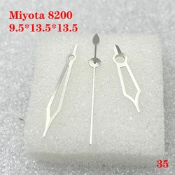 Watch Accessories Watch Hand 3 Needles for Miyota 8200 Movement Size 9.5mm*13.5mm*13.5mm Man's blue luminous No.035