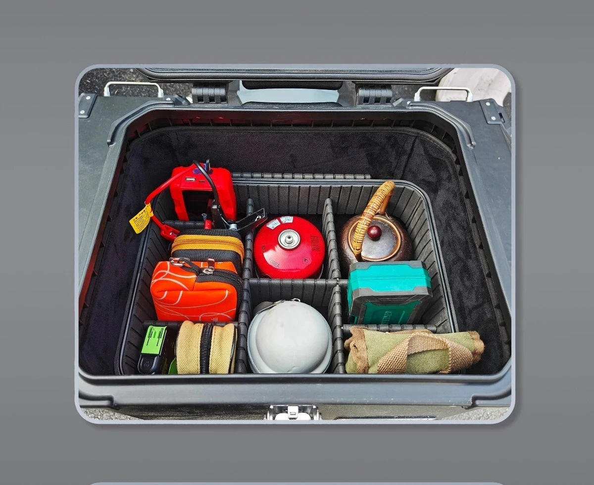 

Case Dividers Portable DIY with 7 Compartments Motorcycle Rear Trunk Divider For ZONTES 368G Baggage Motorbike 45L/36L