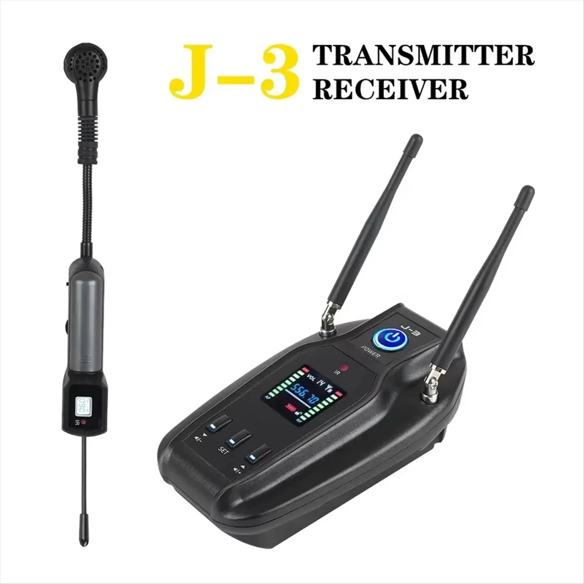 (A26M) Microfone Sem Fio UHF True Diversity para Saxofone, Trompete e Trombone – Ideal para Performance Profissional em Palco