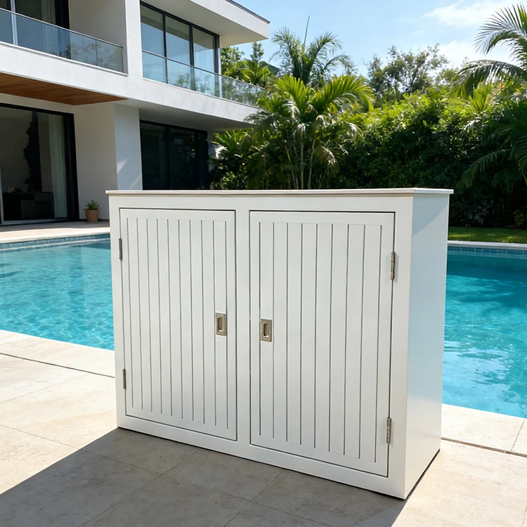 

Leisure Simple Aluminum Outdoor Swimming Pool Can Easy-to-pull Vacation Towel Storage Device Hotel Towel Recycling Cabinet