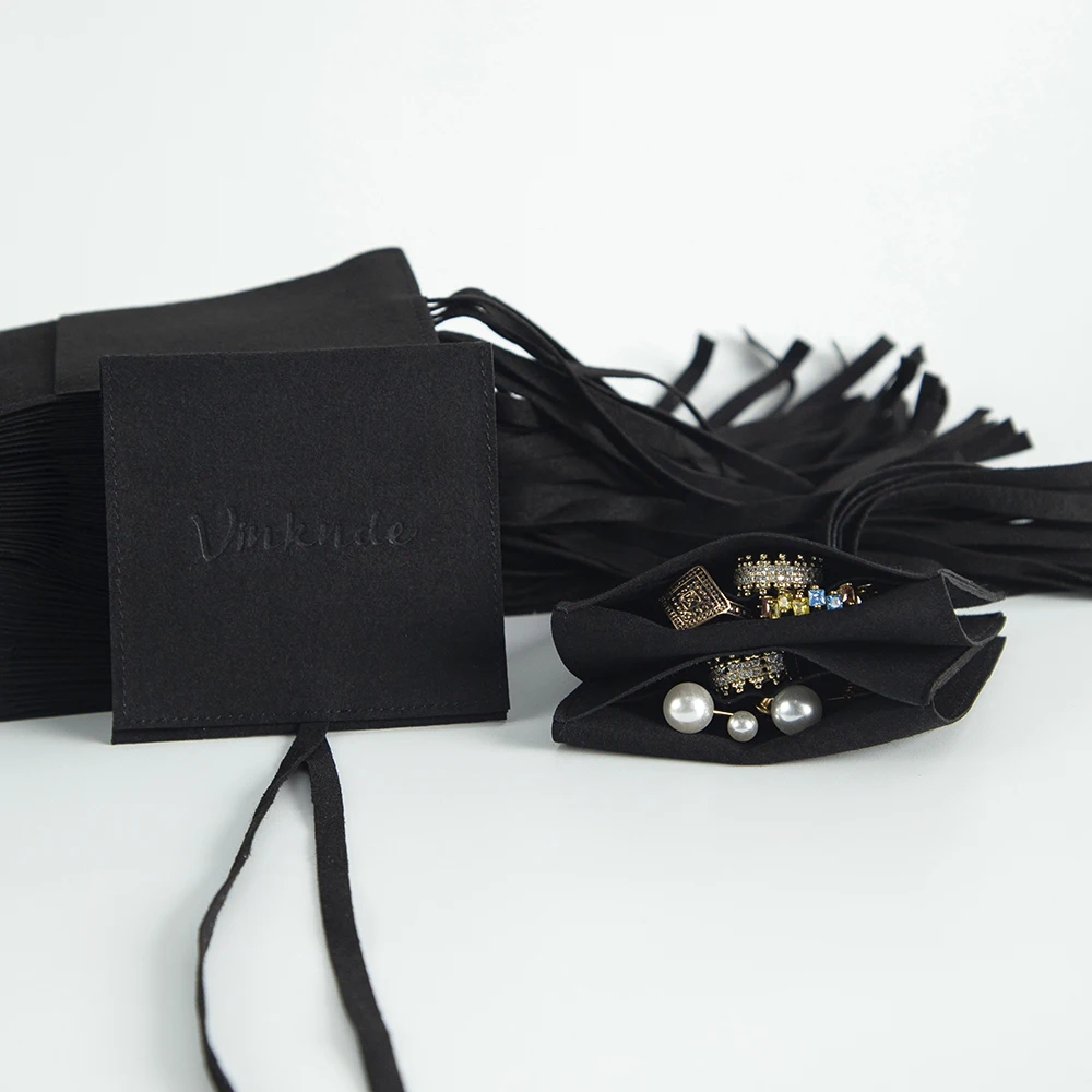 

100 шт. индивидуальный логотип 13x13 см, сумка из микрофибры для ювелирных изделий с отделением, кольца, серьги, подвеска, сумка, конверт, мешок для свадебных сувениров