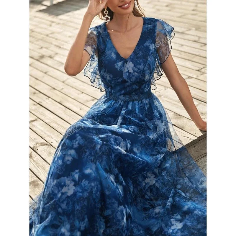 Y8904 nouveau imprimé fleuri Svel Me Dr dérive Sve vêtements pour femmes printemps 2026 saisonnier Faion dames Dr