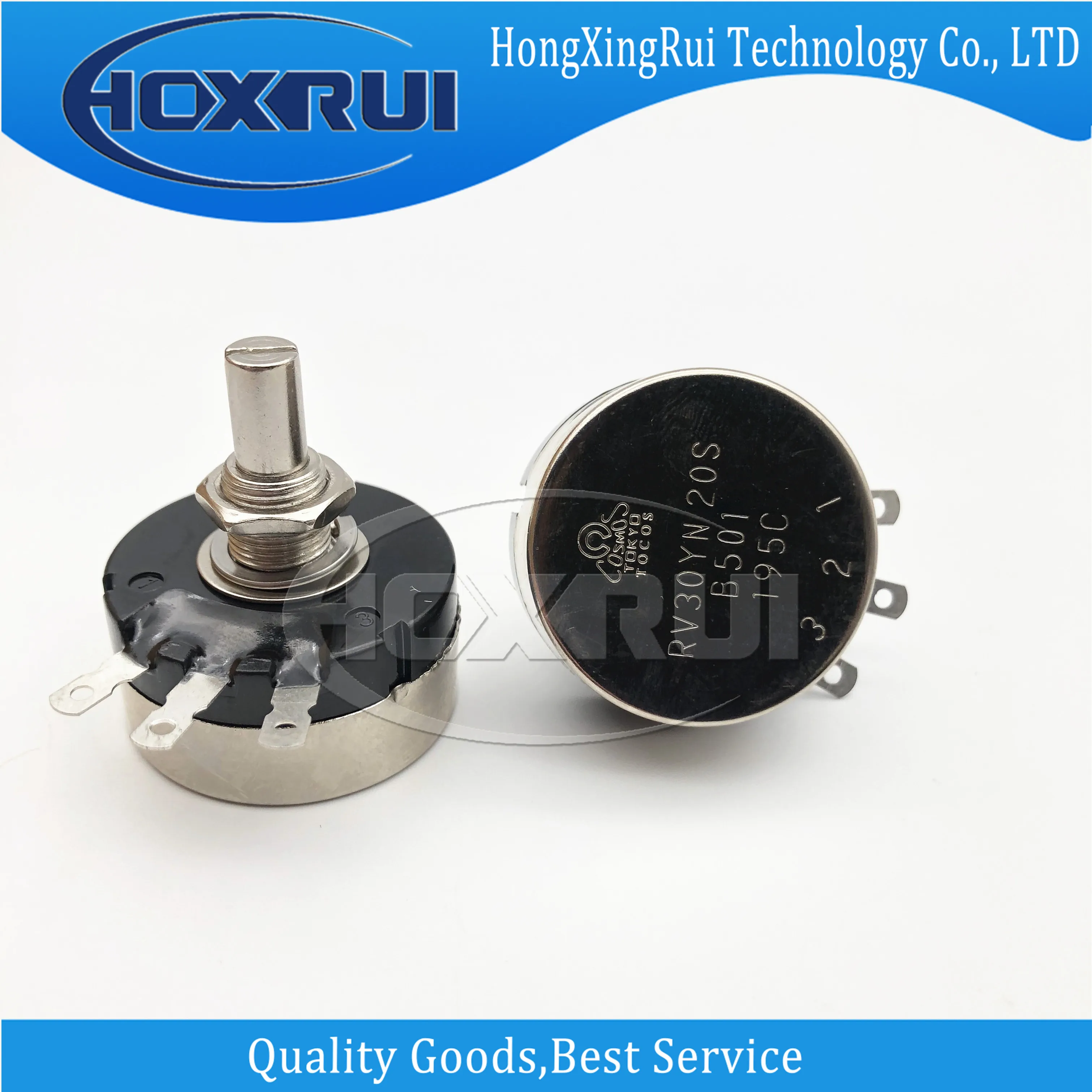 RV30YN20SB501 DIP RV30YN 20S B501 Adjustable single-turn carbon film potentiometer 500Ω 500R  resistance precision