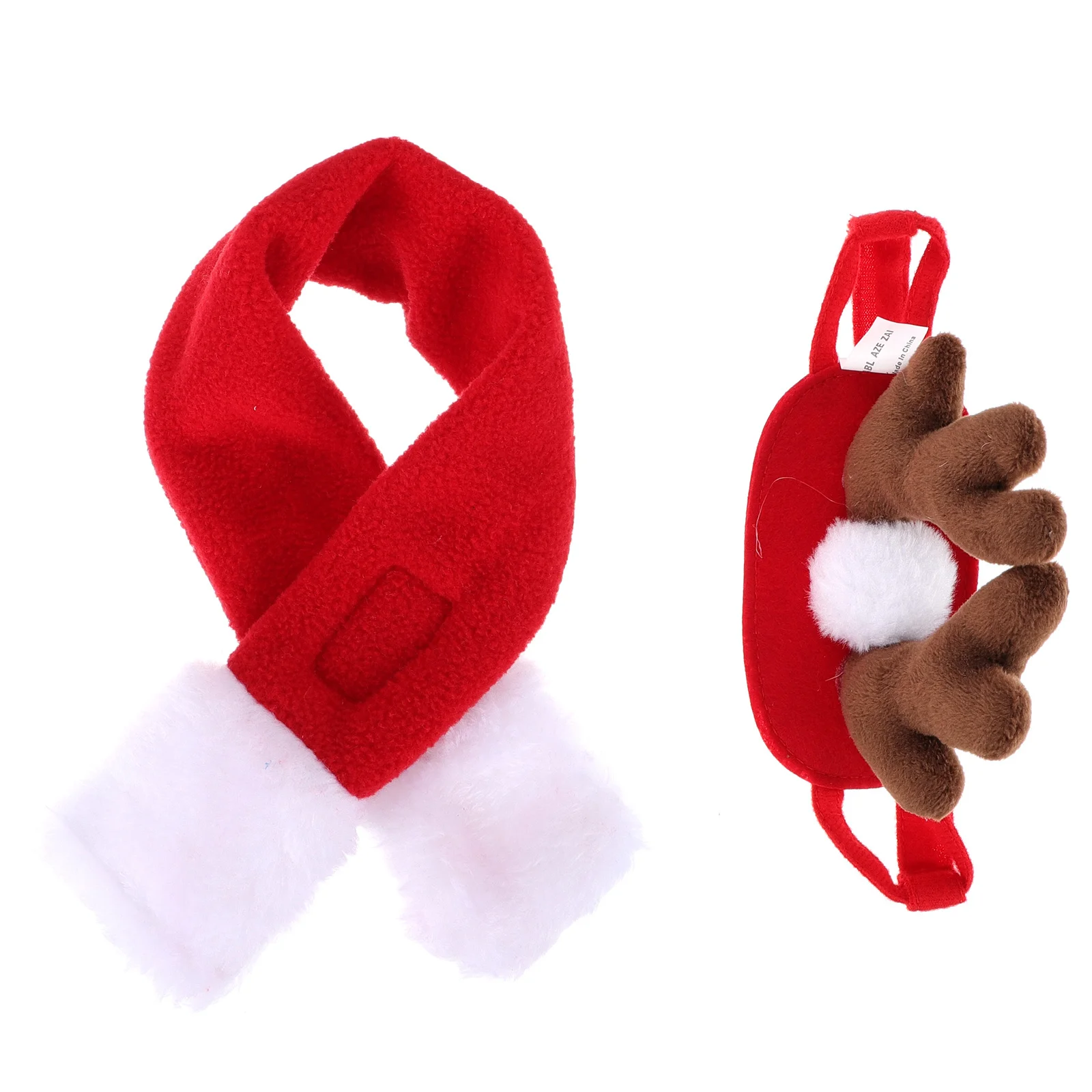 

1Set Pet Christmas Antler Headband Decorative Collar Dog Xmas Scarf Pet Xmas Accessories Holiday Costume Christmas Dog Scarf