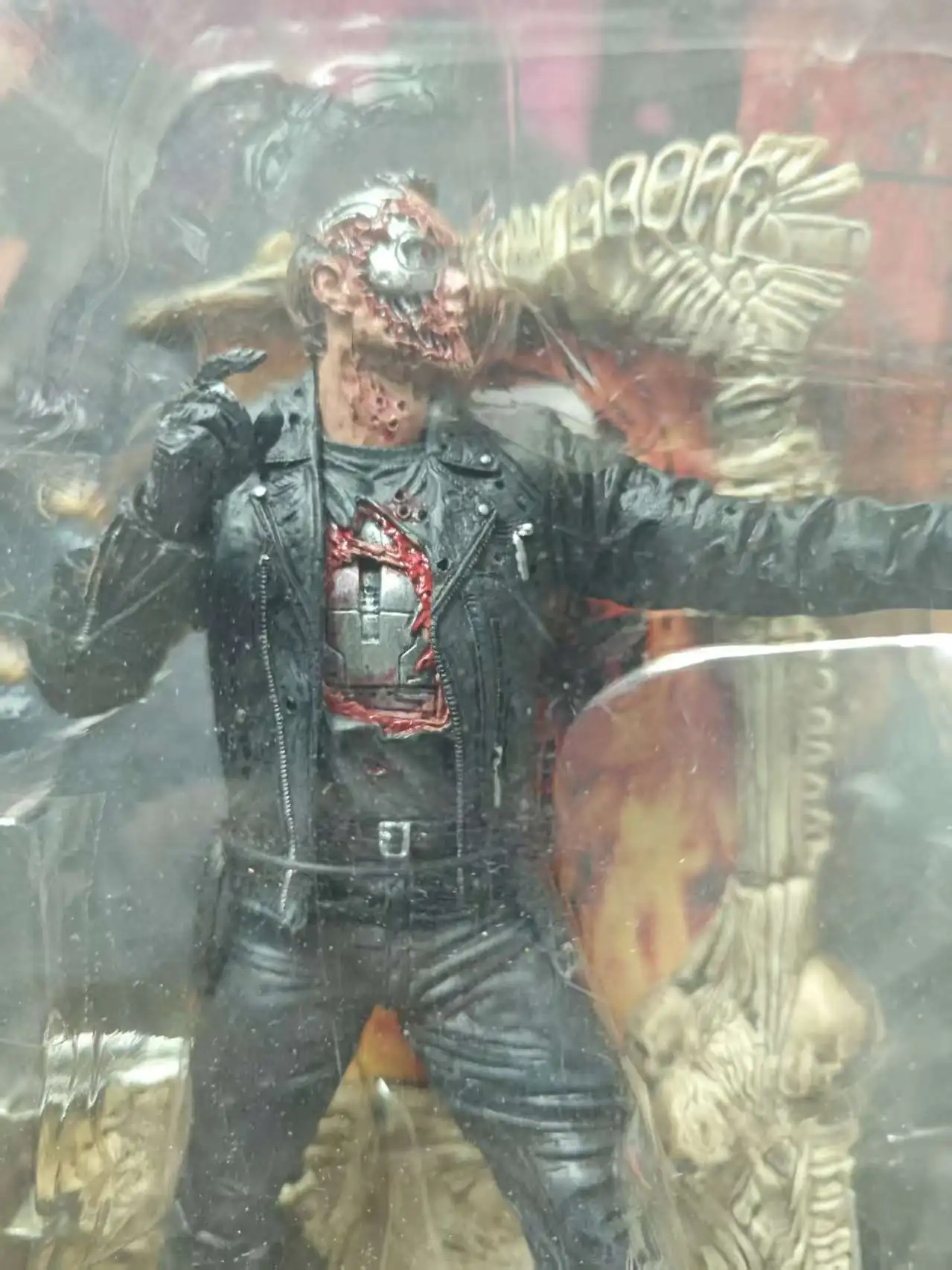 Mc.Farlane T-800 Serie 4 Terminator 2 T2 Figura de acción Película Maniacs La caja es amarillenta y ligeramente dañada 2001 juguetes