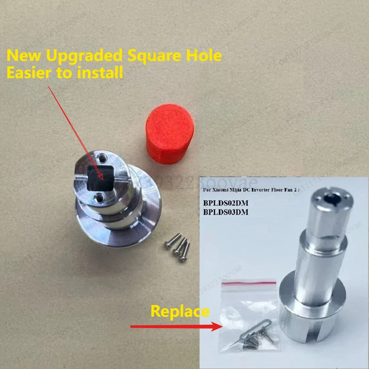 L-Stainless Steel Broken Head Repair Connector for Mijia DC Inverter Floor Fan Battery Edition BPLDS02DM BPLDS03DM