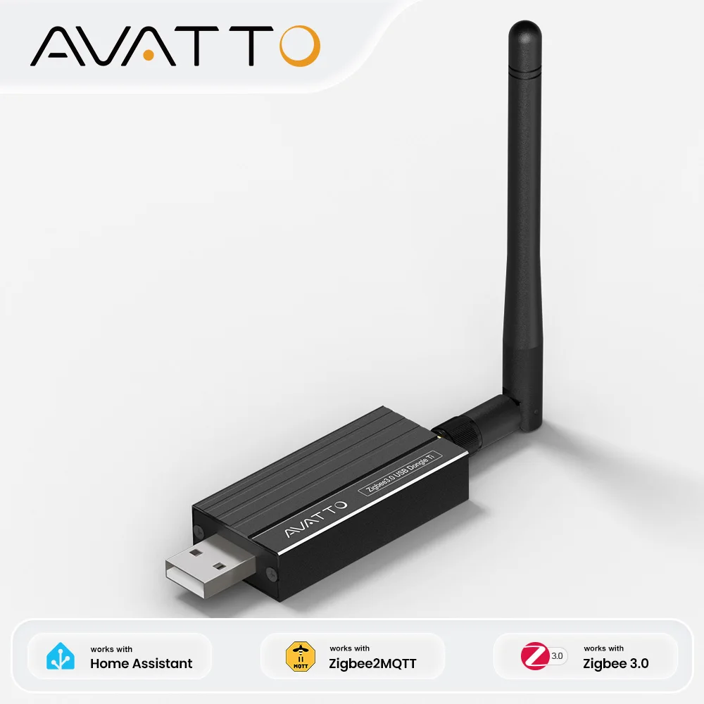 AVATTO ZigBee 3.0 USB Dongle Plus Smart ZigBee Gateway,Home Assistant ZHA ZigBee2MQTT USB