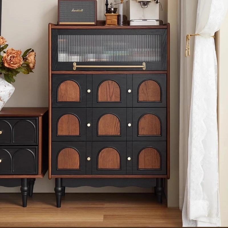 

French solid wood chest, household small apartment against the wall TV cabinet next to the small side cabinet bedroom retro