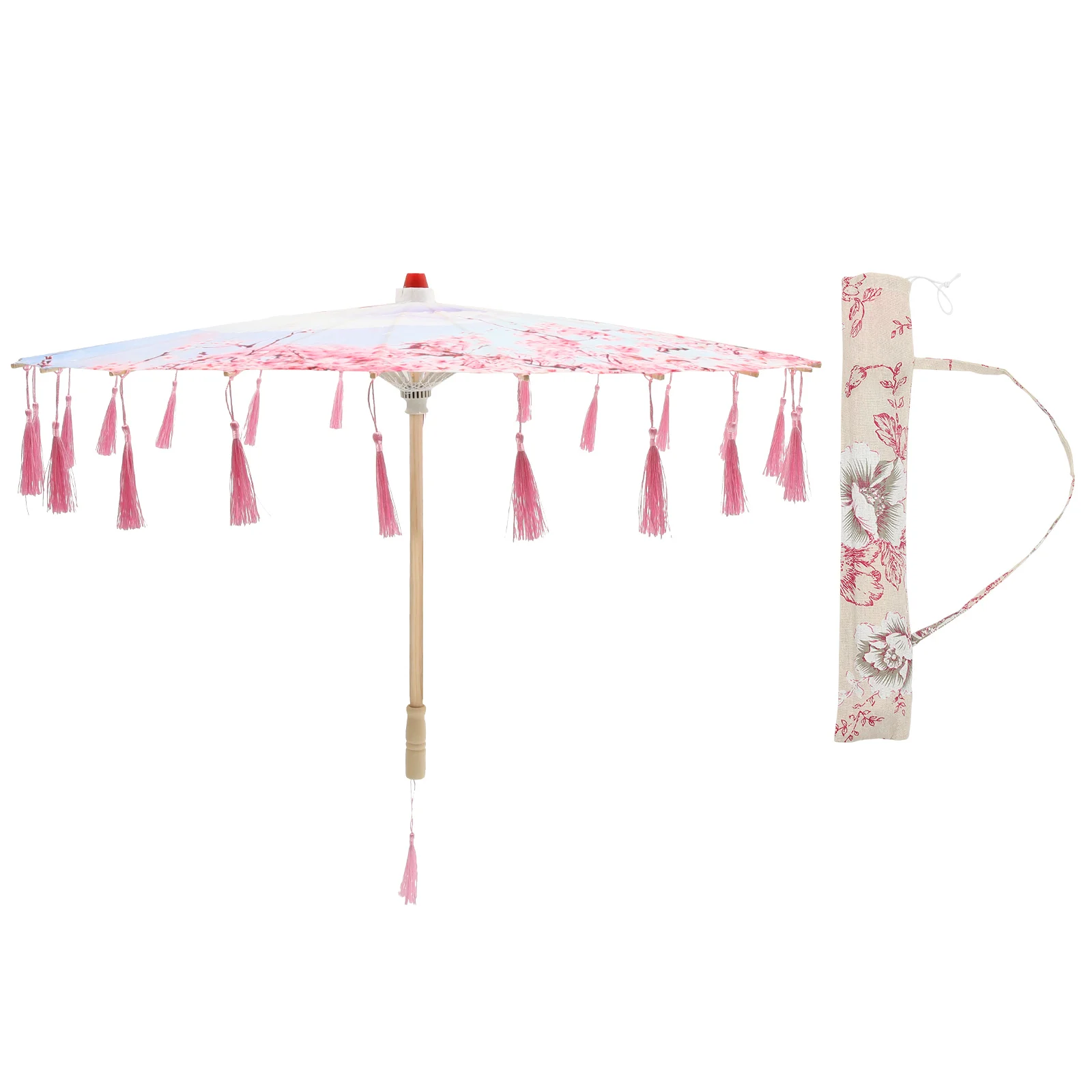 

Oil Paper Umbrella Chinese Photo Prop Shade Tassel Decor Retro Wedding for Photography Japanese-style Parasol Dance