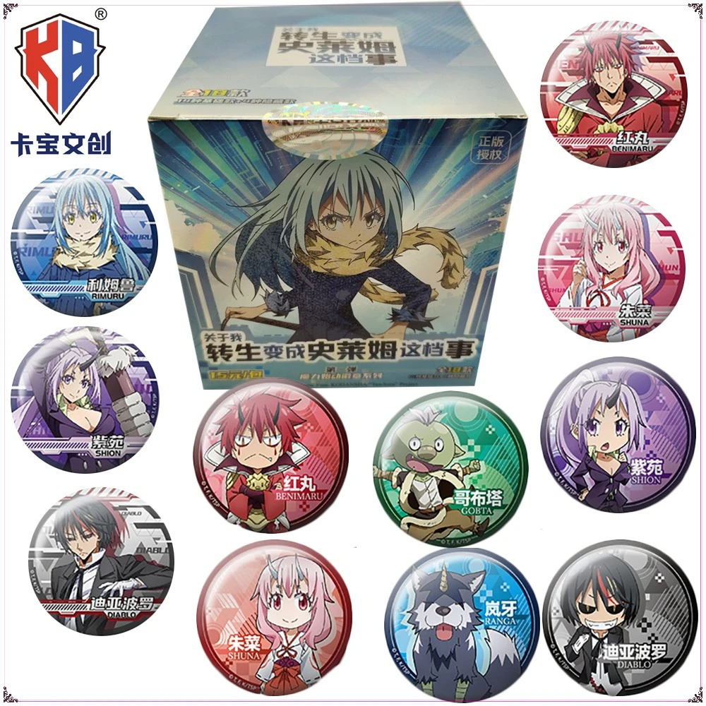 

KABAO Genuine That Time I Got Reincarnated As A Slime Anime Characters Badge Cartoon Peripheral Collectibles Pendant Kids Gifts