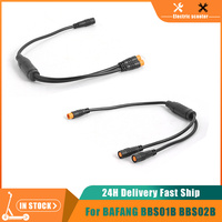 Electric Bike Y-SPLITTER 1T2 Cable Waterproof with 3 Pin Connector For BAFANG BBS01B BBS02B BBSHD Sensor Brake Electric Bicycle