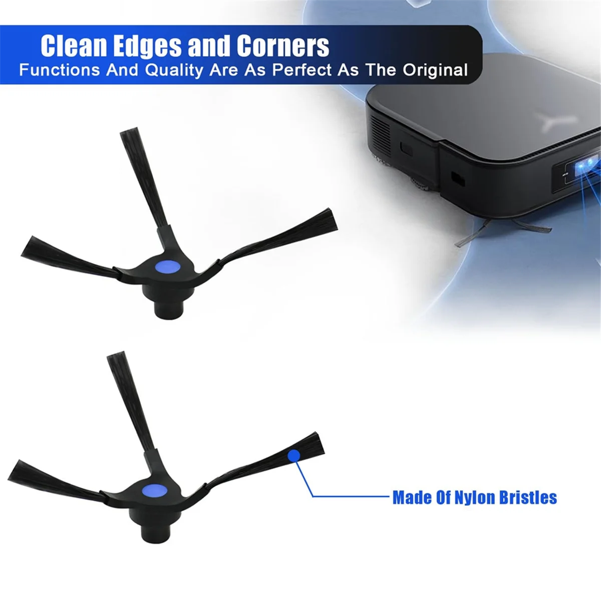 Accesorios de Cepillo Lateral L65A para Ecovacs Deebot X2/X2 Omni/X2 Pro DEX86, pieza de repuesto de Robot aspirador