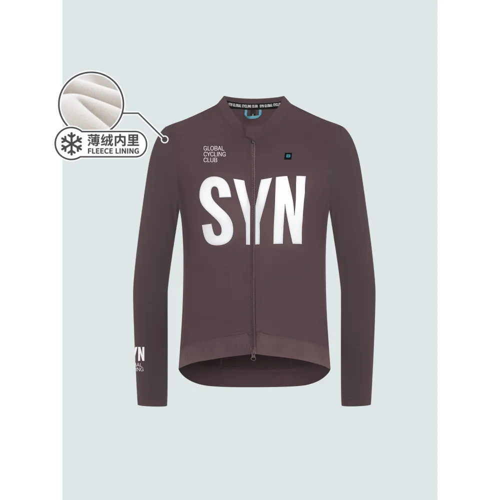 BIEHLER Winter Men's Pro Thermal Soft fleece lining Long Sleeve Cycling Jersey Women Unisex Winter Cycling Clothes