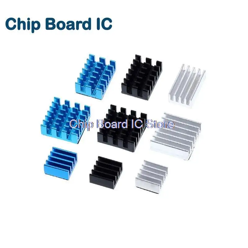 Untuk Raspberry Pi 4 penyerap panas 3 buah Raspberry Pi 4B aluminium Heatsink Radiator Kit pendingin pendingin untuk Raspberry Pi 4 Model B