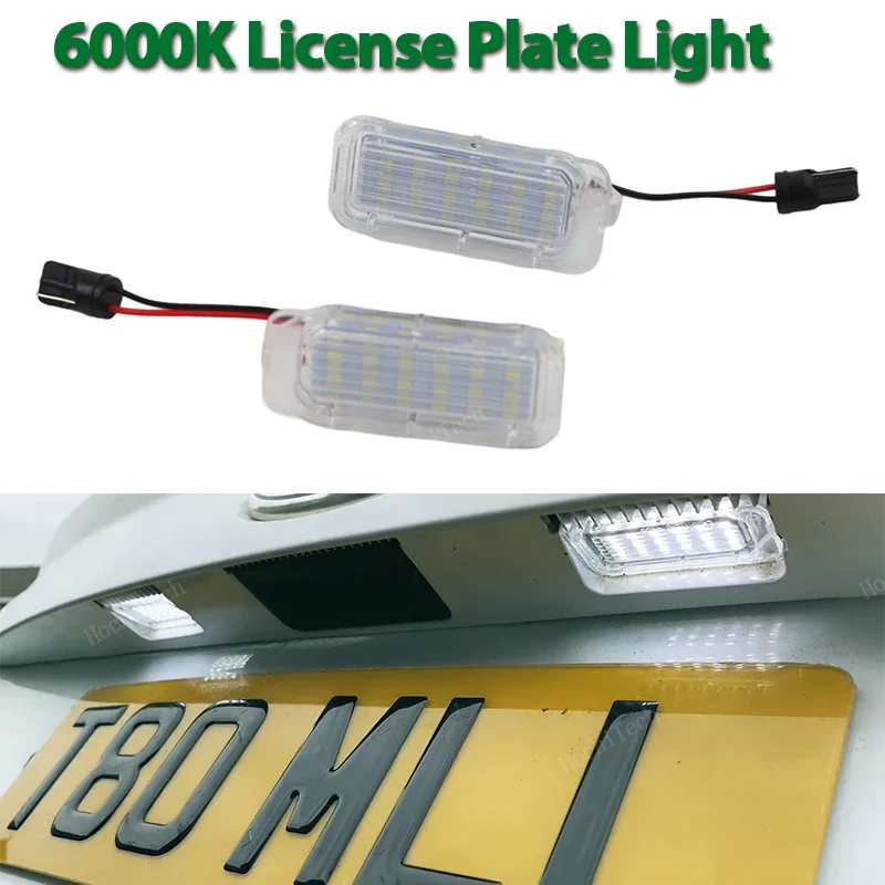 2Pcs Canbus Car LED Number License Plate Light for Ford Focus MK2 MK3 Fiesta Mondeo MK4 C Max MK1 Kuga Galaxy T10 LED Lamp